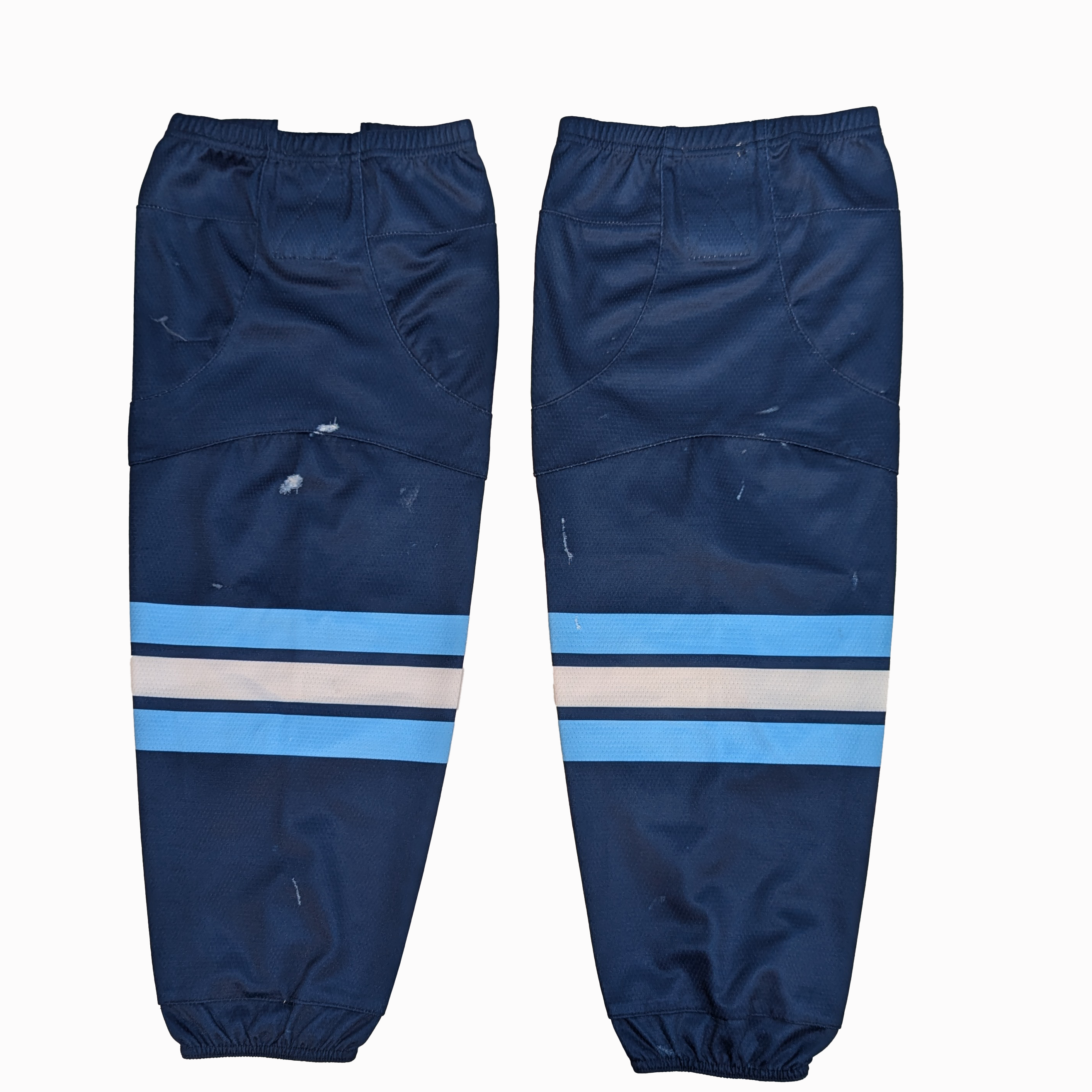 USHL - Chaussettes usagées (bleu/bleu marine/blanc)
